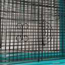 A&E Cage Co AE2614TT SP Blue Triple Top Bird Cage 26" x 14" x 23" Decorative Small Bird Cage Includes 2 Feeder Stations, 3 Wood Perches, Slide-Out Tray & Carry Handle (Teal)