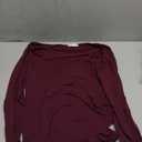 MANGOPOP Womens Square Neck T Shirts Long Sleeve Short Sleeve Tops Fitted Tees.Large