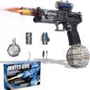 2025 New Electric Water Guns, High Volume Water Spray Gun with Muzzle Flash, Electric Water Spray Gun Toys Suitable for Adults and Children to Play on The Beach (Black)