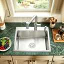 20 Inch Drop in Kitchen Sink, 9" Deep Single Bowl, 20"L x 16"W x 9"D