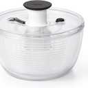OXO Good Grips Little Salad & Herb Salad Spinner, Fruit Washer and Lettuce Spinner (Small, White)