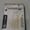 Purrfectzone Bidet Sprayer for Toilet, Only Hose Easy to Install - Stainless Steel