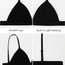 Organic Cotton Bra for Small Breasted Women, Wireless T-Shirt Bra, Seamless Padded Bra for Women, L