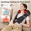 Neck Massager with Heat - Back and Neck Massager for Pain Relief Deep Tissue Shiatsu Kneading Massage Pillow, Neck and Shoulder Massager, Gifts for Men Women Mom Dad (Not Cordless)