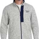Reebok Men's Mock Neck Zip-up Sweater Fleece Shell Jacket