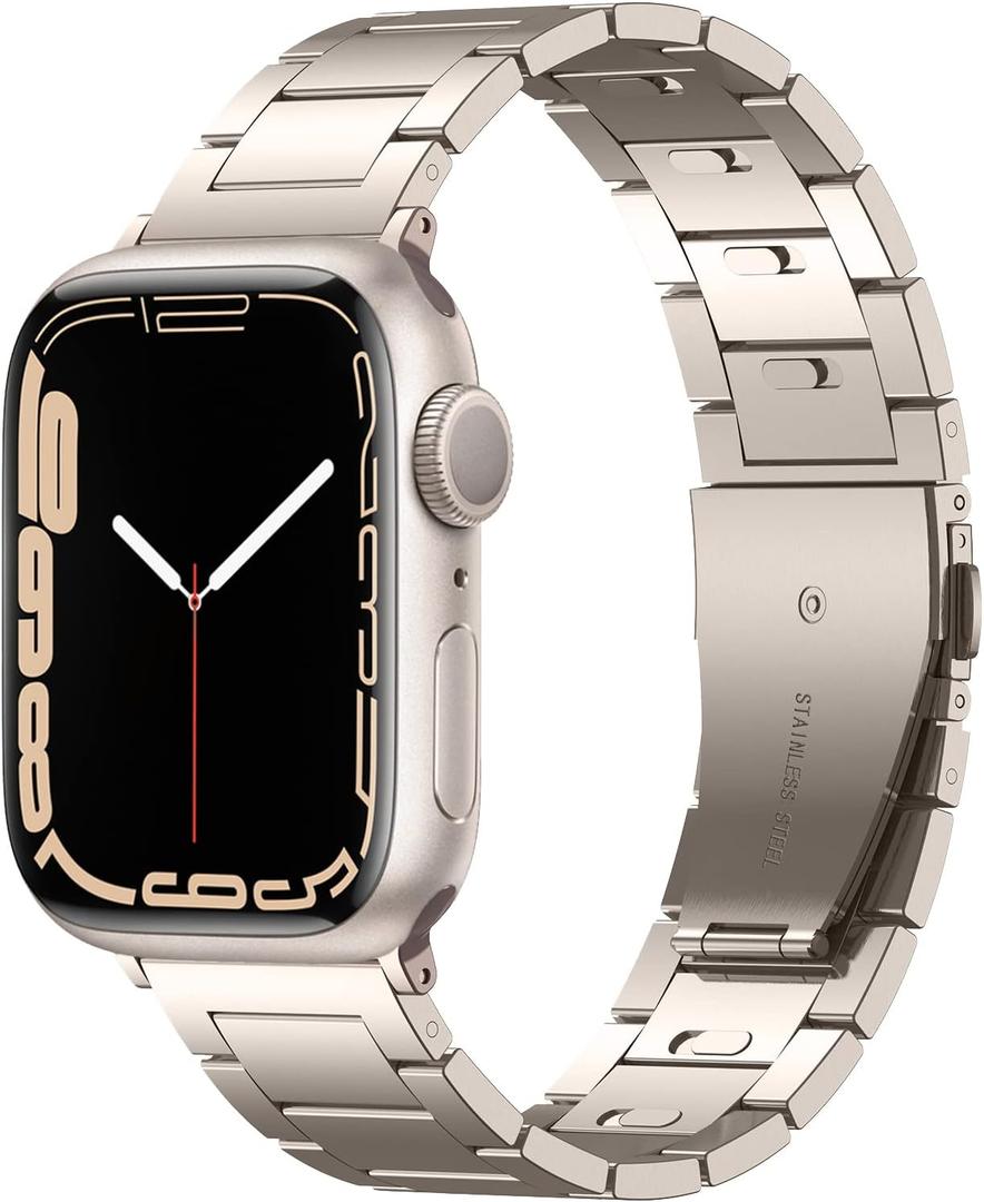 No Tools Needed Stainless Steel Link Bracelet Compatible with Apple Watch Band 49454442mm 414038mm,Quick Release Adjustable Business Solid Metal Watch Strap for iWatch Strap Series No Tools Needed Stainless Steel Link Bracelet Compatible with Apple Watch Band 49454442mm 414038mm,Quick Release Adjustable Business Solid Metal Watch Strap for iWatch Strap Series