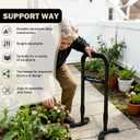 Stand Assist Aid Plus, 20-26.8" Adjustable Steel Standing Aid for Seniors & Elderly, Lift Assist Device to Get Up from Floor, Kneeling, or Low Seats, Black