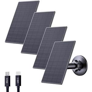 Zivif Solar Panel for Security Camera, 2W USB Solar Panel, Solar Charger Compatible for Rechargeable Battery Security Camera, USB C Solar Outdoor Camera with 360° Adjustable Mount, Black (4 Pack) Zivif Solar Panel for Security Camera, 2W USB Solar Panel, Solar Charger Compatible for Rechargeable Battery Security Camera, USB C Solar Outdoor Camera with 360° Adjustable Mount, Black (4 Pack)