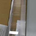 Malldii 9.5” Large Acrylic Straw Holder for Cabinet Door - Reusable Tumbler Straw Organizer Storage, Small Kitchen Accessories Container, Ultra Sticky Cupboard Door Mounted (Transparent)