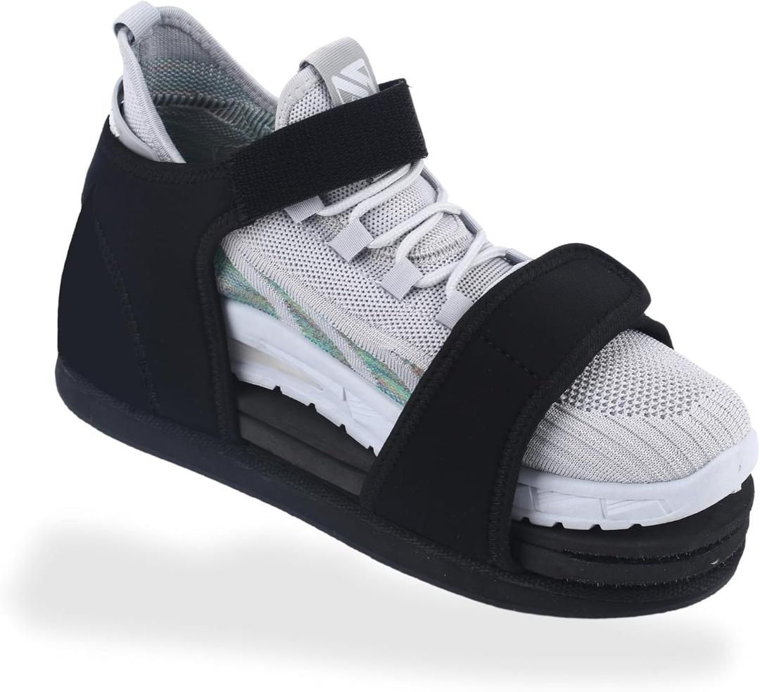 Shoe Balancer for Use with Walking Boot and Uneven Legs, Shoe Leveler for leg length discrepancy, Flat Shoes Lift for Left or Right Foot (Adult, Men, Medium, Alpha, US Footwear Size System, Medium)