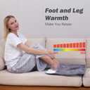 Gintao Heated Electric Foot Warmers for feet,22"20" Foot Heating Pad,Soft Flannel Sherpa Feet Warmers for Women and Men,ETL/FCC Certified, 2H Auto Shut Off,3 Temperature Setting, Perfect Gifts, Gray