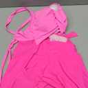 One Piece Swimsuit Women Tummy Control Swim Dress Sexy Criss Cross Tie Back Bathing Suit, Size XL