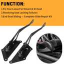 For Can-Am Maverick X3 Seat Slider Repair Kit With A Handle Repairs For 703500997
