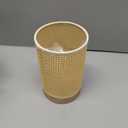 Rattan-Style Table Lamp Cordless, Small Boho Wicker Battery Powered Desk Lamp with Timer for Bedroom, Living Room, Bedside, Entryway, Patio, Home Decor