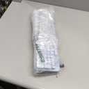 Wireless Keyboard and Mouse Combo, Backlit Round Keycaps, Retro Typewriter Keyboard with Detachable Wrist Rest, Rechargeable & Tilt Legs, 2.4GHz Cordless Connection for Windows/PC (Glowing Blue)