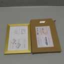 upsimples 5x7 Picture Frame, Display Pictures 4x6 with Mat or 5 x 7 Without, Wall Hanging Photo Frames, Gold, 1 Pack