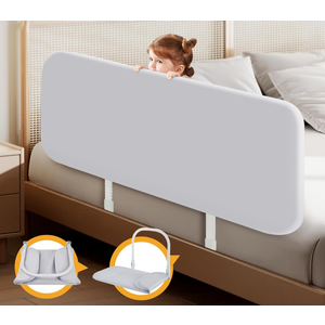 Portable Bed Rails for Toddler: Travel Baby Bed Rail Guards for Crib, Twin, Queen, Full, King Size Beds - Easy to Assemble, Safe Guard Bed Side Rail for Toddlers and Kids, Model Q-608, Size - 150 cm