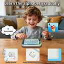 Kids Learning Pad/Tablet Interactive Toddler Toys with 6 Games to Words Numbers Alphabets Music and Multiple Modes,Educational Learning Toys for 2 3 Year Old Kids Boys and Girls(White)