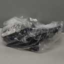 TOPIA HANGER 12 Pack Wooden Pants Hangers, Hair Extension Hangers Non Slip Skirt Hanger Wood Clamp with Velvet Padded 360° Swivel Hook for Jeans, Skirts, Trousers, Wigs CT67B