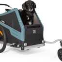 Burley Bark Ranger | Dog Bike Trailer & Stroller, Roomy Interior, Mesh Ventilation & Reinforced Removable Floor, XL