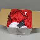 8 FT Christmas Inflatable Bow Arch Archway Red Glitter Bowknot Blow Up Archway Christmas Square Blow Up Yard Inflatables Lighted Bow Self-Inflating Arch for Valentine's Day Lawn Yard Garden Outdoor