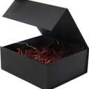 Rsgift Black Gift Box,11x7.8x3.5 inches,Gift Boxes with Lids,Magnetic Closure Box for Man Wedding Male,Birthday,Valentine's Day,Graduation,Christmas,gift boxes for presents