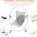 ABOOFAN Kitchen Splatter Guard Foldable Stainless Steel Silver
