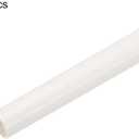 MECCANIXITY PVC Conduit Pipe 0.5m/20" length 16mm OD Cable Ducting White Straight Tube for Home DIY Electrical Wiring Installation, Garden, Farm, Workshop Pack of 4
