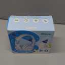 iClever BTH12 Kids Bluetooth Headphones,Colorful LED Lights,74/85dBA Safe Volume,85H Playtime,Bluetooth 5.2,Over Ear Headphones Built-in Mic for iPad/Tablet/Airplane,Blossom Pink