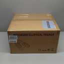 Under Desk Elliptical Machine, Electric Elliptical Leg Exerciser for Seniors with 12 Adjustable, Portable Quiet Elliptical Exercise Machine, Seated Pedal Exerciser with Remote Control (Orange)