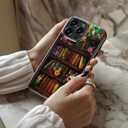 for iPhone 16 Pro Case, Cute Floral Trendy Cover for Women | Wireless Charging Compatible, Dual-Layer Hard Shell + Silicone, Shockproof Protective Phone Case for Girls