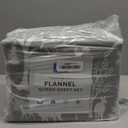 Great Bay Home Flannel Sheet Set Queen Size - 100% Turkish Cotton, Double-Brushed, Lodge-Printed Bed Sheets - Ultra-Soft, Cozy, 4-Piece Bedding Set (Enchanted Woods - Grey)