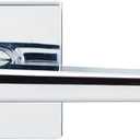 Delaney Hardware Vida Passage Door Handle with Square Trim, Fits Doors 1-3/8 to 1-3/4 in. Thick, Polished Chrome  Reversible Left/Right-Handed Hallway, Closet Door Lever with Latch  Easy to Install
