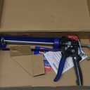 WORKPRO Caulking Gun, Adjustable Hand Caulk gun, Less-dripping Regulating, Sealant Silicone Gun with Comfort Grip, 9:1 & 18:1 Thrust Ratio, Smooth Round Rod for 10oz Caulk tubes