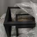 25"&19" Large Decorative Lanterns Outdoor Indoor, Set of 2, Black