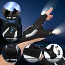 BIIB Fathers Day Mens Gifts for Husband Dad Rechargeable Flashlight Gloves, Birthday Gifts for Men Dad Grandpa, Fathers Day Gift from Daughter Son Wife, Cool Gadgets Camping Fishing Essentials