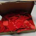 Wee Ones Girls' Velvet Bowtie with Plain Wrap and Stream Tails on a WeeStay Hair Clip, Mini, Red, 24