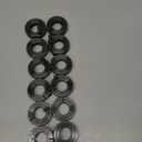 uxcell 12pcs Single Split Shaft Collar 7/8" Bore One-Piece Clamping Collar, 1-5/8" OD, 1/2" Thickness, Black Oxide Steel Set Screw Lock Collar Clamp