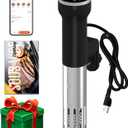 CATTLEMAN CUISINE Sous Vide Machines Wi-Fi, 1000W, IPX7 Waterproof, Immersion Circulator Precise Cooker, Suvee Cooker with Accurate Temperature&Timer Touch Control, Portable, Noise-free, Fast Heating
