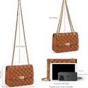 Quilted purses for Women Shoulder Purse with Gold Chain Small Crossbody Bags for Women