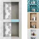 Houseables Shower Niche, Shower Niche Insert Tile Ready, Recessed Bathroom Storage, 12x28 (13x29), in Wall Shelf, Cubby Inserts, Recessed Shampoo Caddy, Inset Shelves, Built in Nook, Soap Box, Prefab