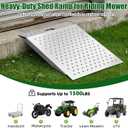 29" x 24" Shed Ramp, Heavy-Duty Shed Ramp for Riding Mower, Anti-Slip Punch Plate for Lawn Care, ATV, Motorcycles, Garages & Barns, 1500 Lb Capacity