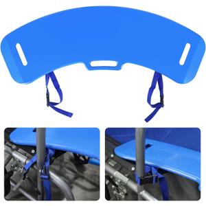 YHK Transfer Board and Slide Board with Straps, Plastic Slide Board for Transferring, Slide Assist Device for Seniors Transfer to Bed, Wheelchair, Toilet, Car, Hold up to 308 lbs, Blue