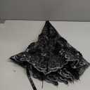LCY Embroidered Lace Double-deck Anti-UV Parasol Sun/Rain/Snow Folding Umbrella (Black)