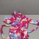 Boys Girls Cartoon Hooded Bathrobe Toddler Kids Robe Pajamas Sleepwear Pack of 1 (4T, Red Horse)