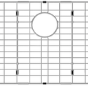 27-9/16" x 14-9/16" Sink Protectors for Kitchen Sink, Metal Sink Rack for Bottom of Sink Rear Drain (Silver,27-9/16" x 14-9/16", Rear Drain)