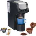 Hamilton Beach Gen 4 FlexBrew Single-Serve Coffee Maker with Removable Reservoir, Compatible with Pod Packs and Grounds, 50 oz., 4 Fast Brewing Options, Black
