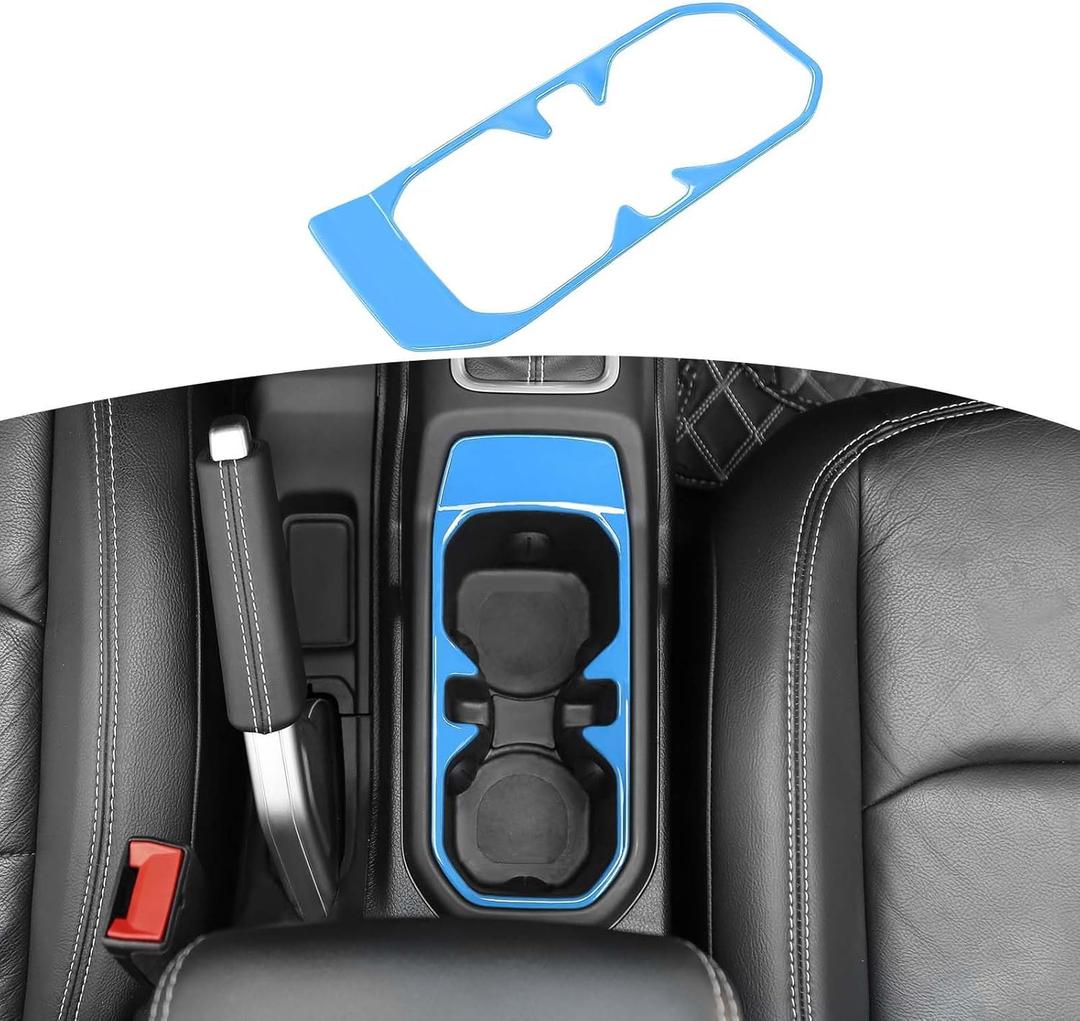 RT-TCZ for Wrangler JL Front Cup Holder Trim Baby Blue for Jeep Wrangler JL JLU 2018+ for Gladiator JT 2020+ Baby Blue Interior Accessories