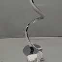 Yarra-Decor Modern Spiral Bedside Lamp - 3 Colors Touch Control LED Table Lamp, Stepless Dimmable Nightstand Lamps for Bedroom Living Room & Office(3000K 4000K 5000K) (Silver)