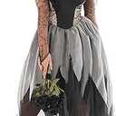 Morph Corpse Bride Costume for Women - Zombie Bride Outfit - Adult Ghost Costume - Halloween Dress Up for Parties XXXL